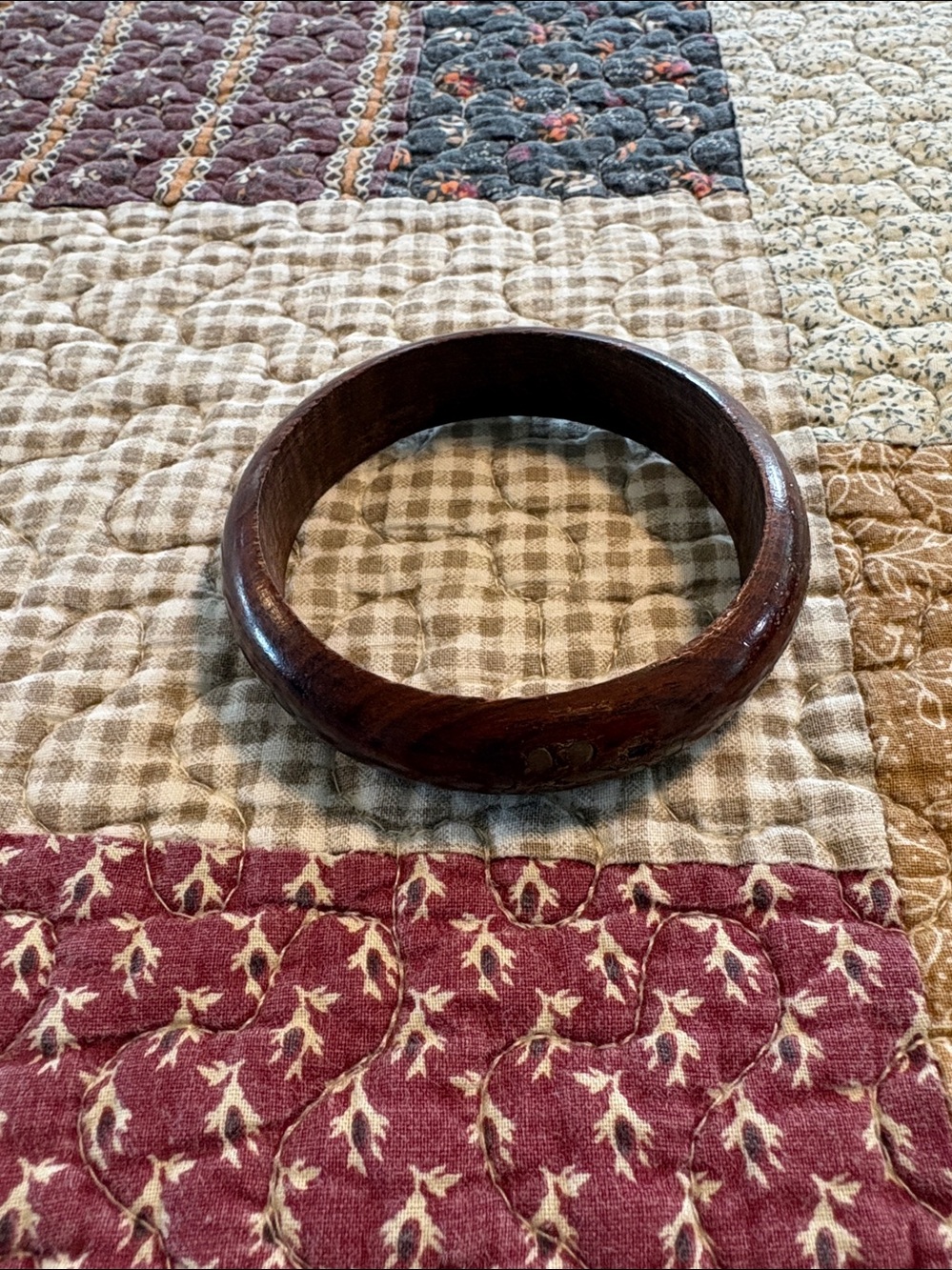 Brown wood ladies bracelet 80’s